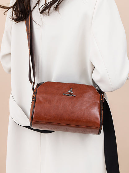 🔥【45% ZĽAVA】👜👜Veľkokapacitná mäkká kožená kabelka, dámska taška cez rameno