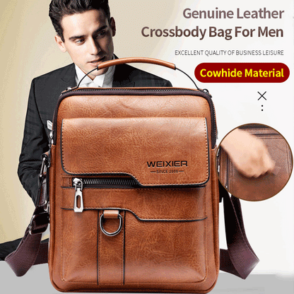 🔥ограничена във времето оферта🔥2026 Нова Оксфорд кожена мъжка чанта за рамо