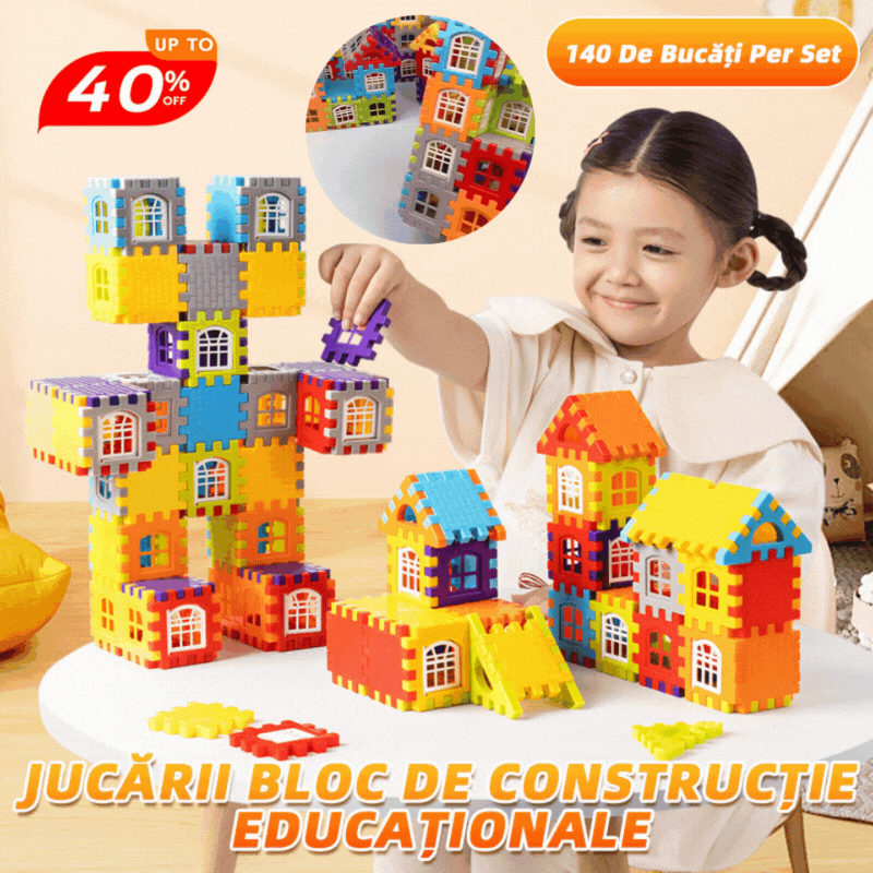 🎁【70/140 τεμάχια】παιδαγωγικά παιχνίδια με τουβλάκια οικοδόμησης