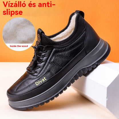 🏆🔥【39-45】2025-ös új férfi téli sportcipő, valódi bőr, vízálló, puha talpú és bársony