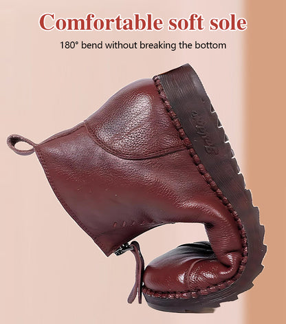 🔥Vroča prodaja🔥【35-42】Ženski jesenski in zimski škornji z mehkim podplatom in zadrgo, modni in udobni