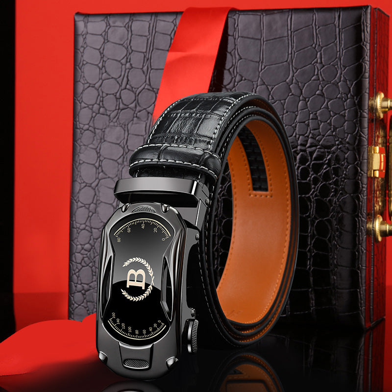 🔥【30%OFF】Nuevo cinturón de hombre de cuero genuino con hebilla automática