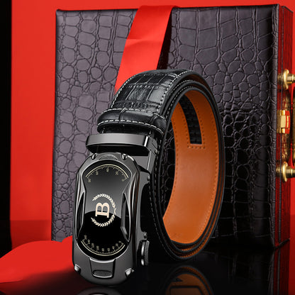 🔥【30%OFF】Nuevo cinturón de hombre de cuero genuino con hebilla automática