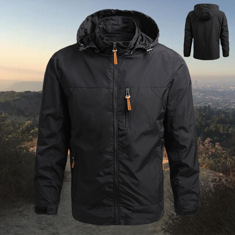 🔥【Korlátozott ajánlat: 40% kedvezmény】Férfi vékony szabadtéri sportdzseki, lezser kapucnis kabát, laza szabás