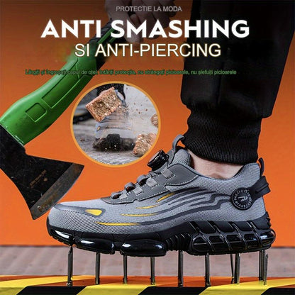 💥【Ograničena ponuda – 40% popusta】Muške nove zaštitne radne cipele s debelim potplatom, protuklizne i s amortizacijom, protiv udaraca i probijanja, udobne i izdržljive
