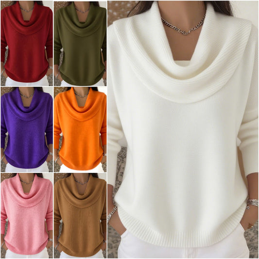 🔥🌷【S-3XL】✨2026 Есен/Зима Нови популярни дамски едноцветни плетива