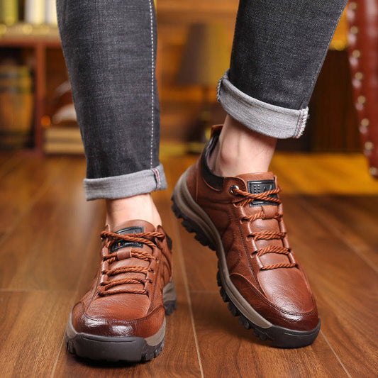 🔥👞 Najbolje prodajano – 40 % popust – Novi modni moški usnjeni čevlji za začetek jeseni 2025, izjemno udobni