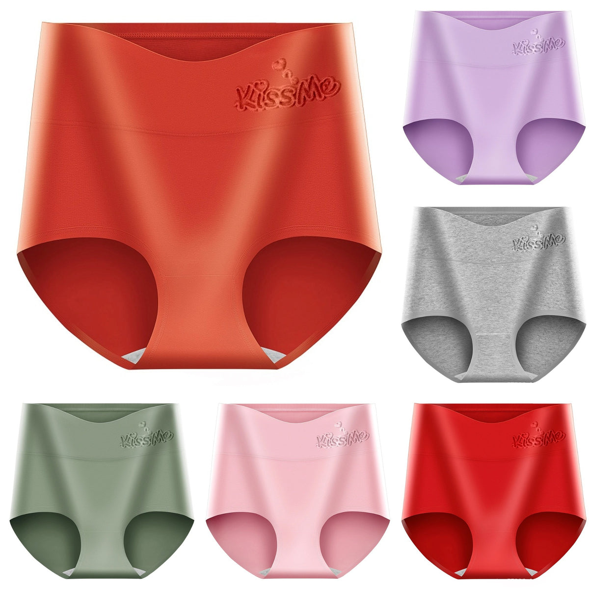 💖Zadnji dan 50 % popusta - 【Kupite 3, prejmete 3 brezplačno】Visok pas, bombažne hlačke za privzdignjeno zadnjico✨️ (45-105 kg)