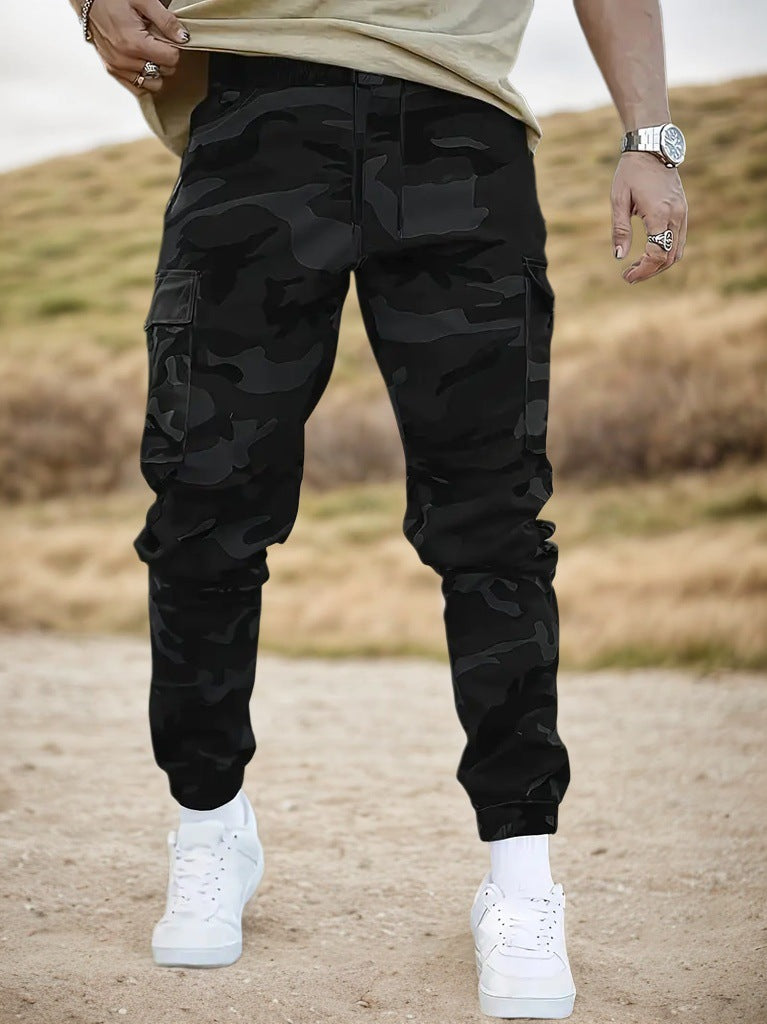 🛠️ 60 % POPUST! 👖 Trpežne taktične delovne hlače - mešanica najlona in bombaža, veliko funkcionalnih žepov, idealne za delo na prostem 🌲