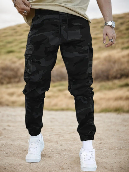 🛠️ 60 % POPUST! 👖 Trpežne taktične delovne hlače - mešanica najlona in bombaža, veliko funkcionalnih žepov, idealne za delo na prostem 🌲