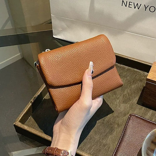 🔥Portfel uniseks o prostym designie z prawdziwej skóry, dużej pojemności, z ochroną RFID🔥