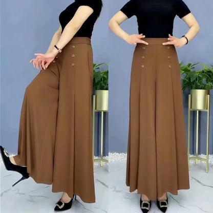 🔥💖【M-5XL】Пролетно-лятна дамска пола с висока талия и широки крачоли за 2026 г.