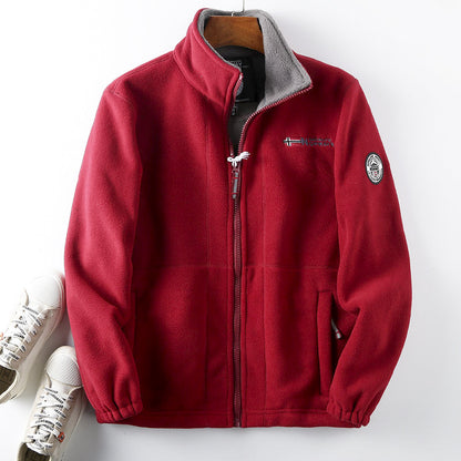 🔥【Сезонна лимитирана оферта -50%】Мъжко топло памучно двулицево вълнено палто