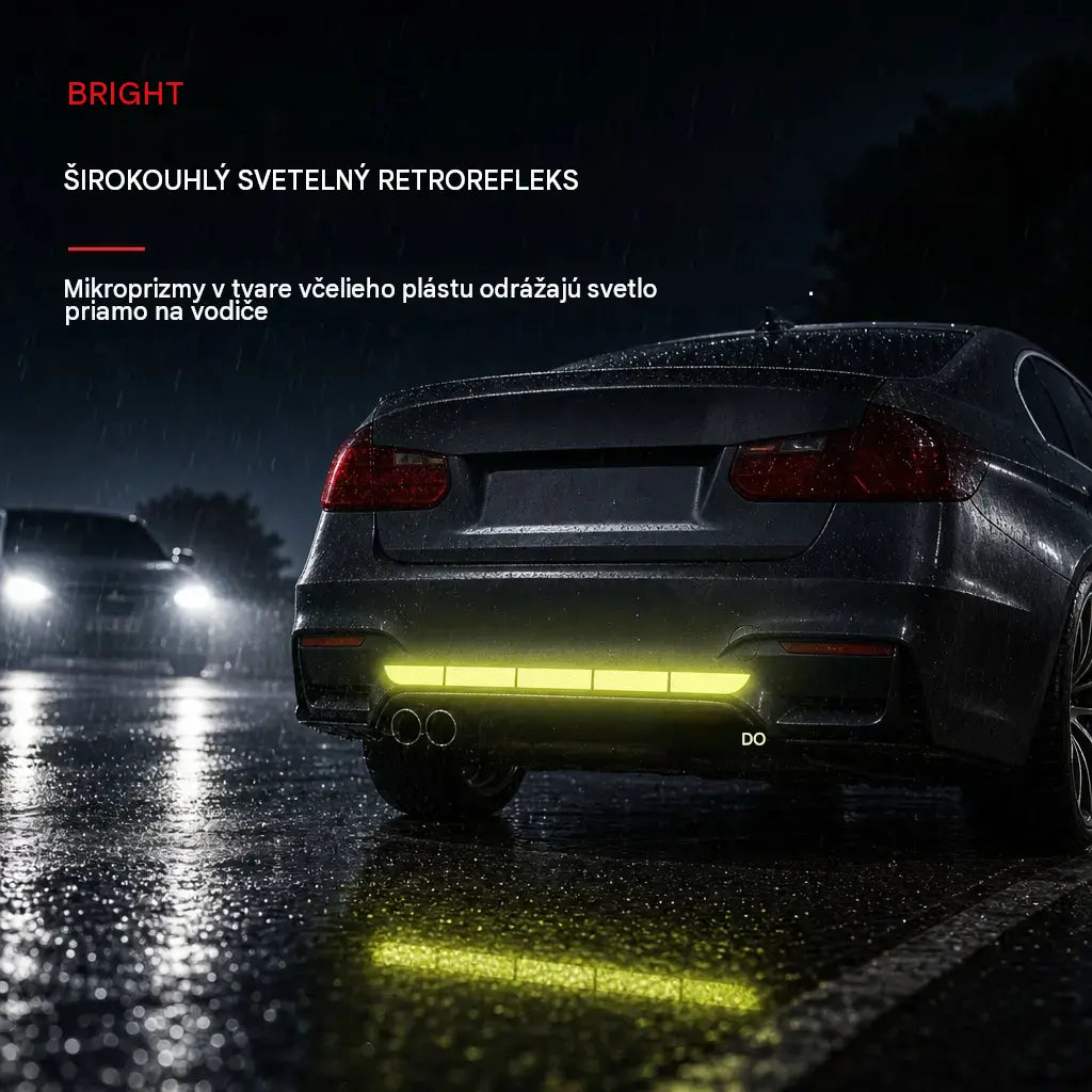 ✨🚗 Okamžite upútajú pozornosť! Vysoko lesklé reflexné ochranné lišty na nárazník.