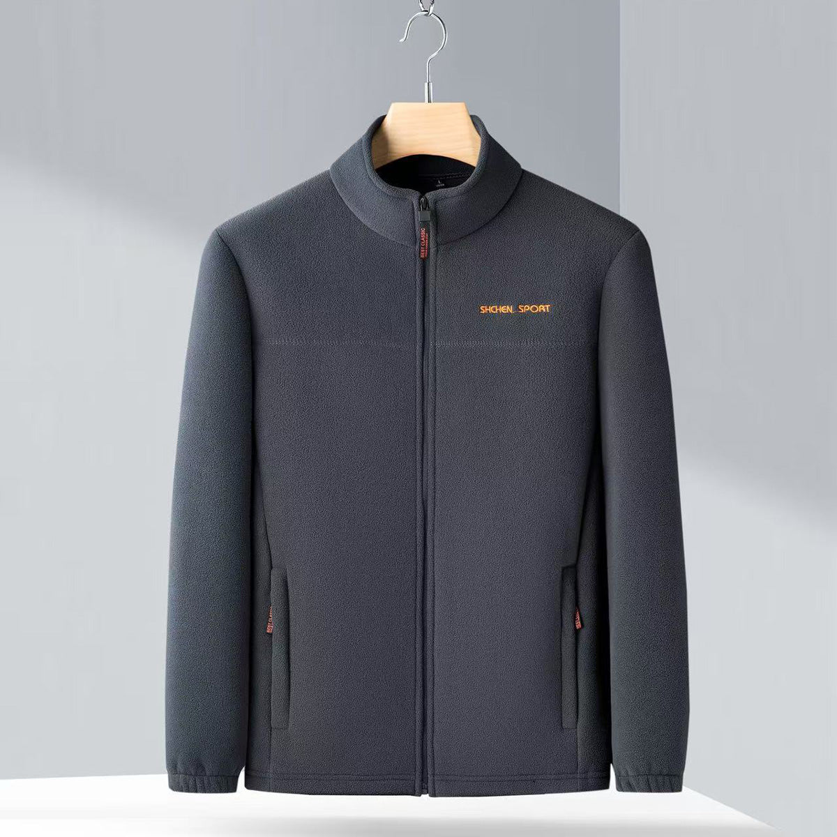 👔 Men jesensku i zimsku polarnu jaknu od runa, jaknu s visokim ovratnikom za mlade i sredovječne muškarce