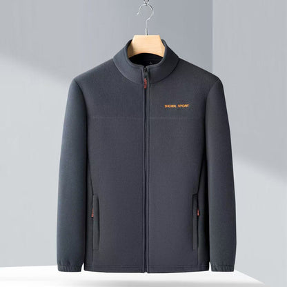 👔 Men jesensku i zimsku polarnu jaknu od runa, jaknu s visokim ovratnikom za mlade i sredovječne muškarce