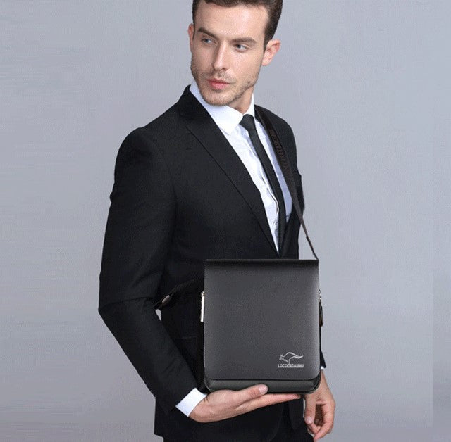 🔥【Popust do 50% + Poklon】Muška torba preko ramena od prave kože, pogodna za poslovni i ležerni stil