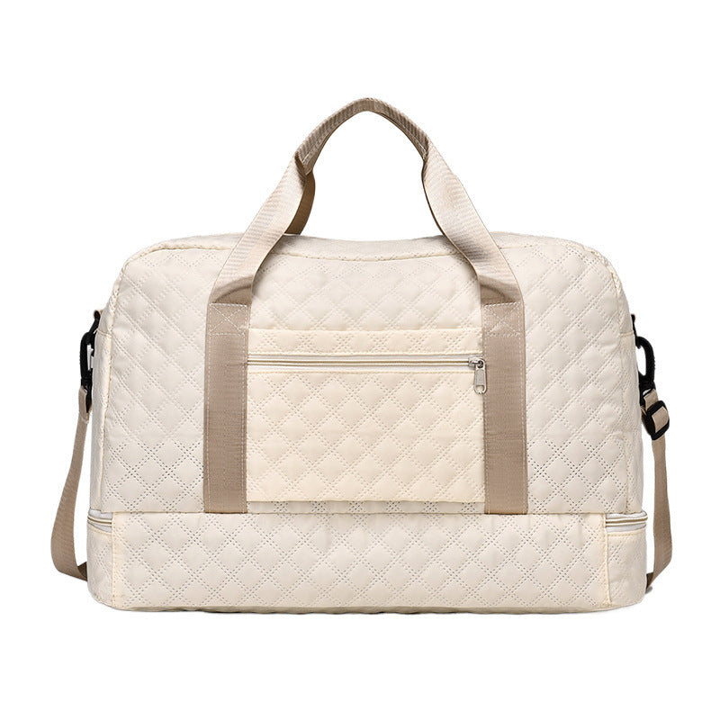 🔥Elegante bolsa de viaje de gran capacidad con diseño de separación para uso húmedo y seco, adecuada para yoga y fitness.