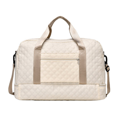 🔥Elegante bolsa de viaje de gran capacidad con diseño de separación para uso húmedo y seco, adecuada para yoga y fitness.