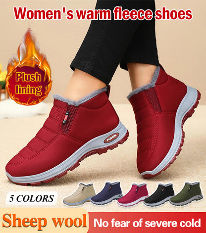 🔥Časově omezená nabídka: sleva 40%🔥 Dámské zateplené bavlněné boty, protiskluzová vysoká podrážka, odolné a pohodlné