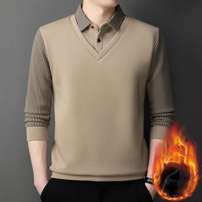 🔥👔【M-4XL】Nova moška dvodelna obleka iz imitacije šenila 2025