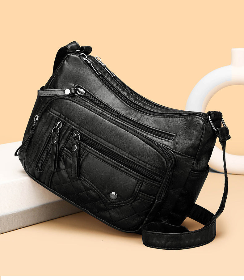 💥👜2025 Nová velkokapacitní měkká kožená taška přes rameno