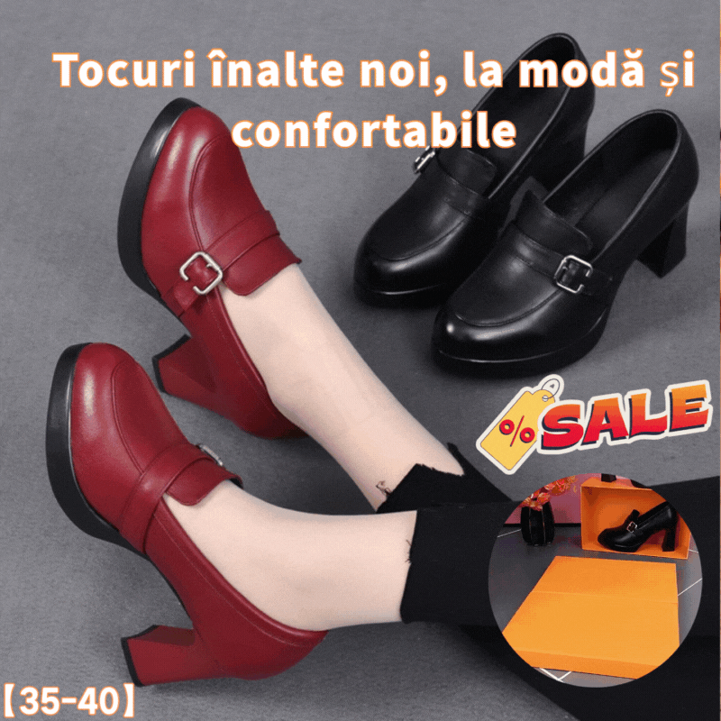 【35-40】πλατφόρμα ψηλοτάκουνα γυναικεία παπούτσια με χοντρό τακούνι μόδας