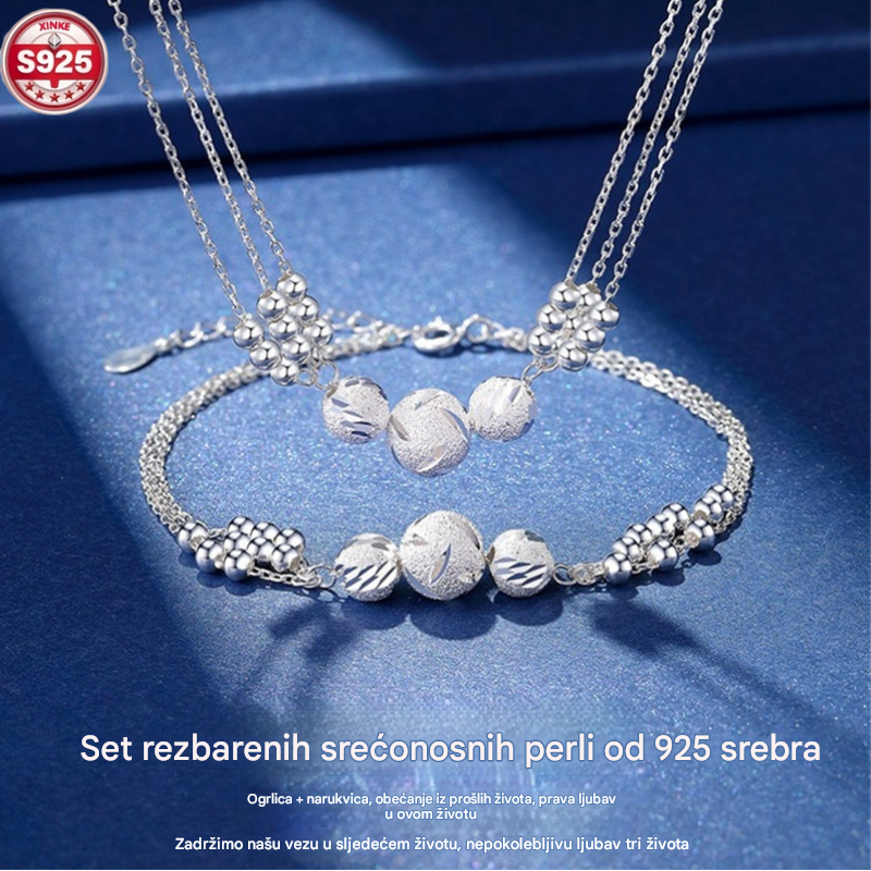 🔥🔥✨Collar ligero y lujoso + pulsera de cuentas de la suerte